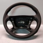 Mercedes AMG steering wheel W209 W211 3062148 SL R230 Leather New Black