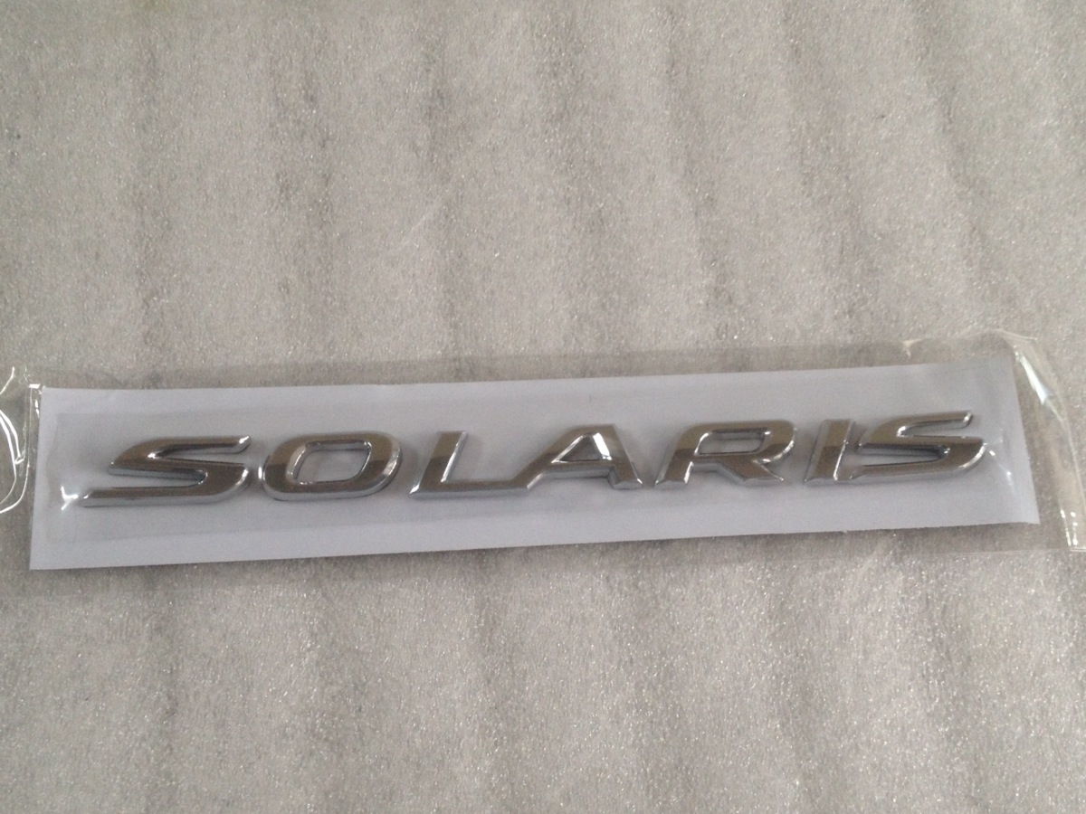 rear boot badge for Hyundai Solaris 2011+