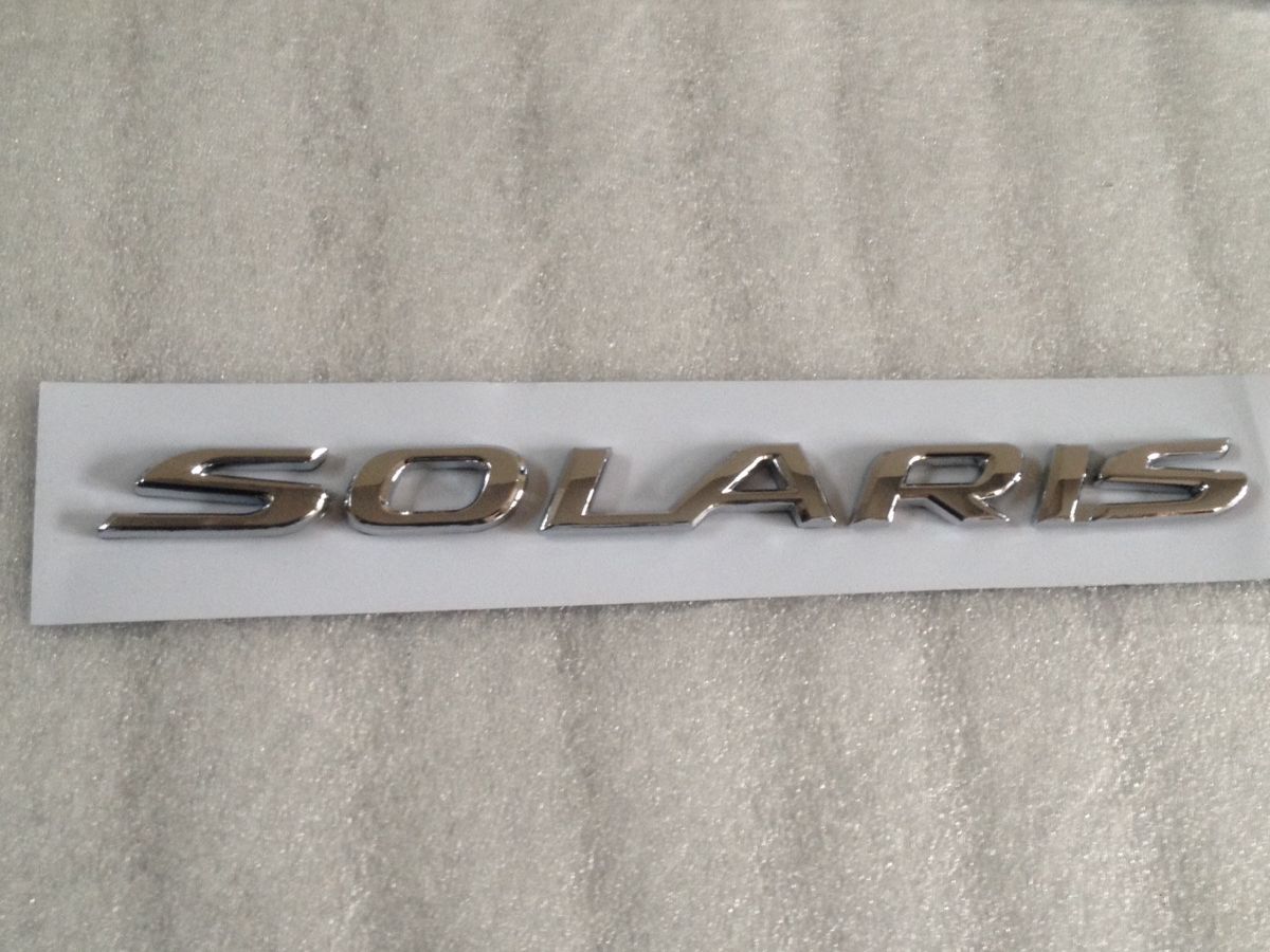 rear boot badge for Hyundai Solaris 2011+