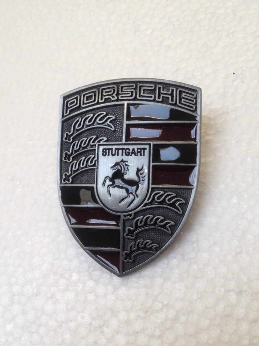 Emblem Badge for 911 Cayman Cayenne Boxster 993 996 997 ref 901559210 20 Burgundy Black Custom Titanium