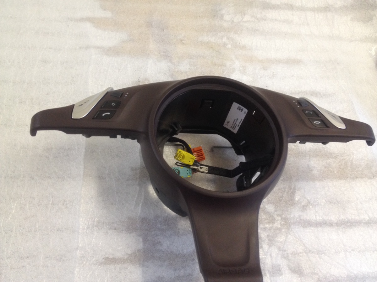 steering wheel insert cocoa brown porsche 958 panamera trim