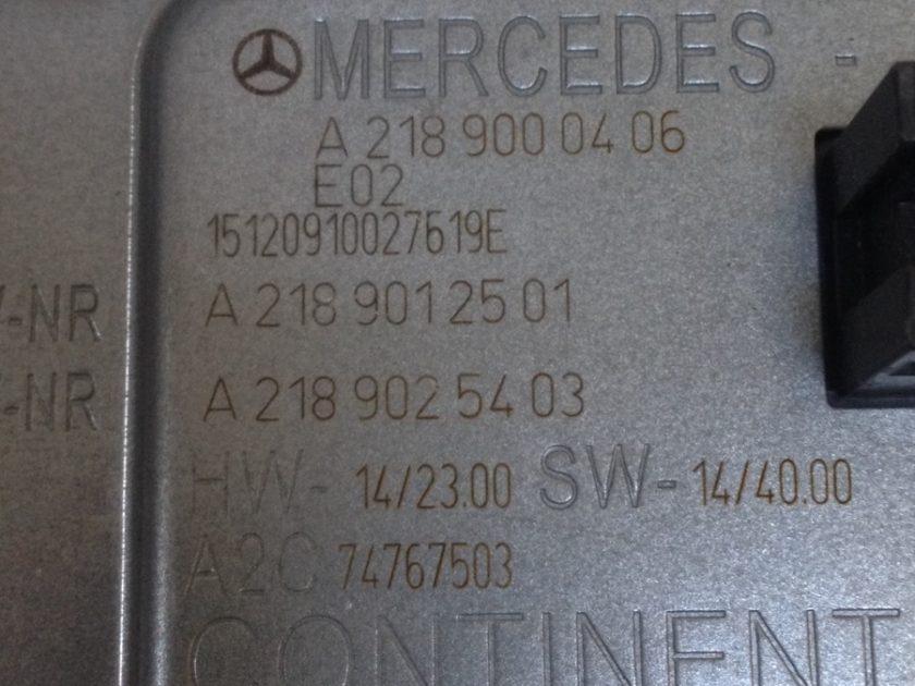 MERCEDES HEADLIGHT CONTROL MODULE ECU A2189000406 CLS W218 ML GL ...