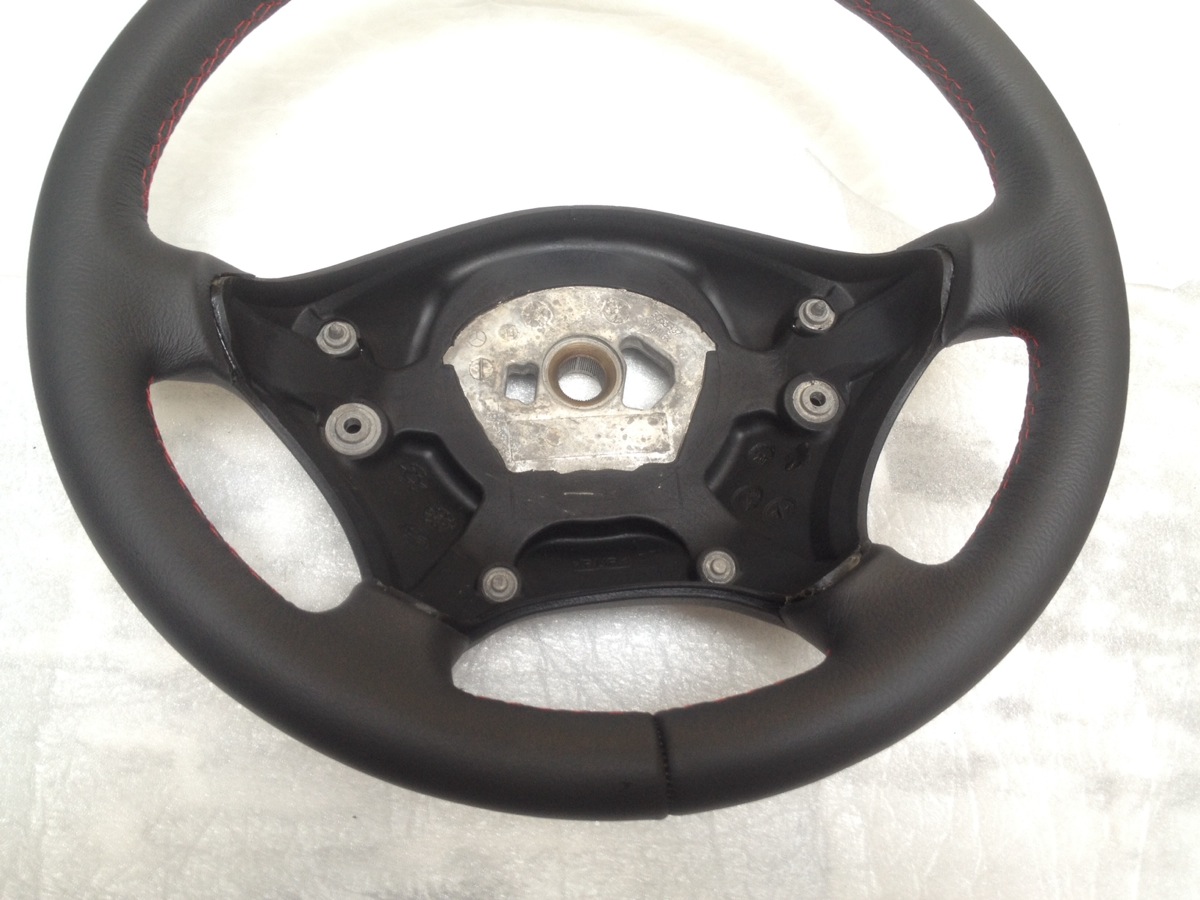 Sprinter steering wheel leather red stitching custom 06-14 9064640201