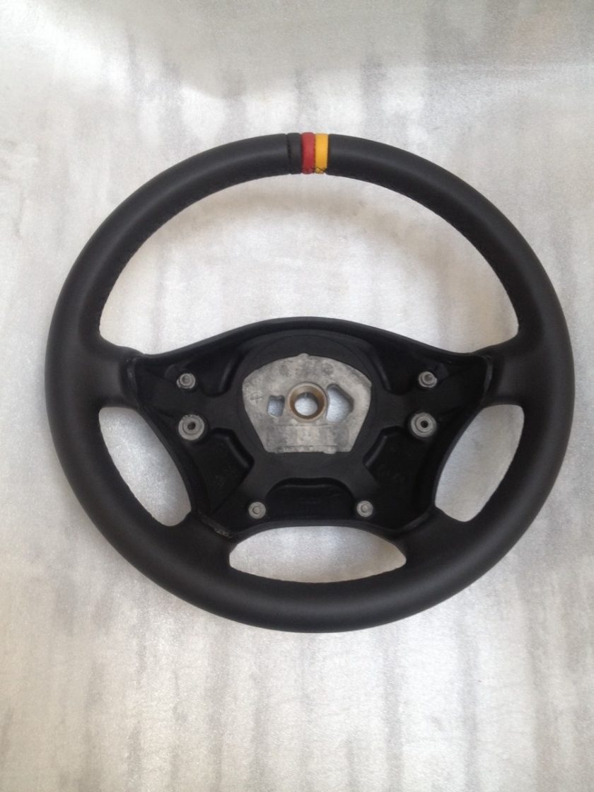 Mercedes Sprinter VW Crafter steering wheel leather nappa + band 9064640201