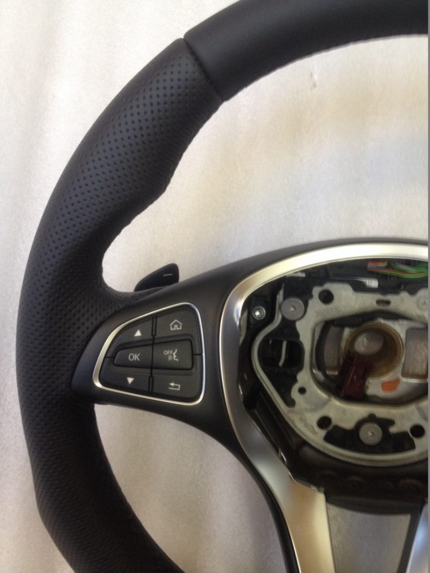 Mercedes steering wheel flat custom w205 gls glk glc gle cla cls gla w213 e b class paddles