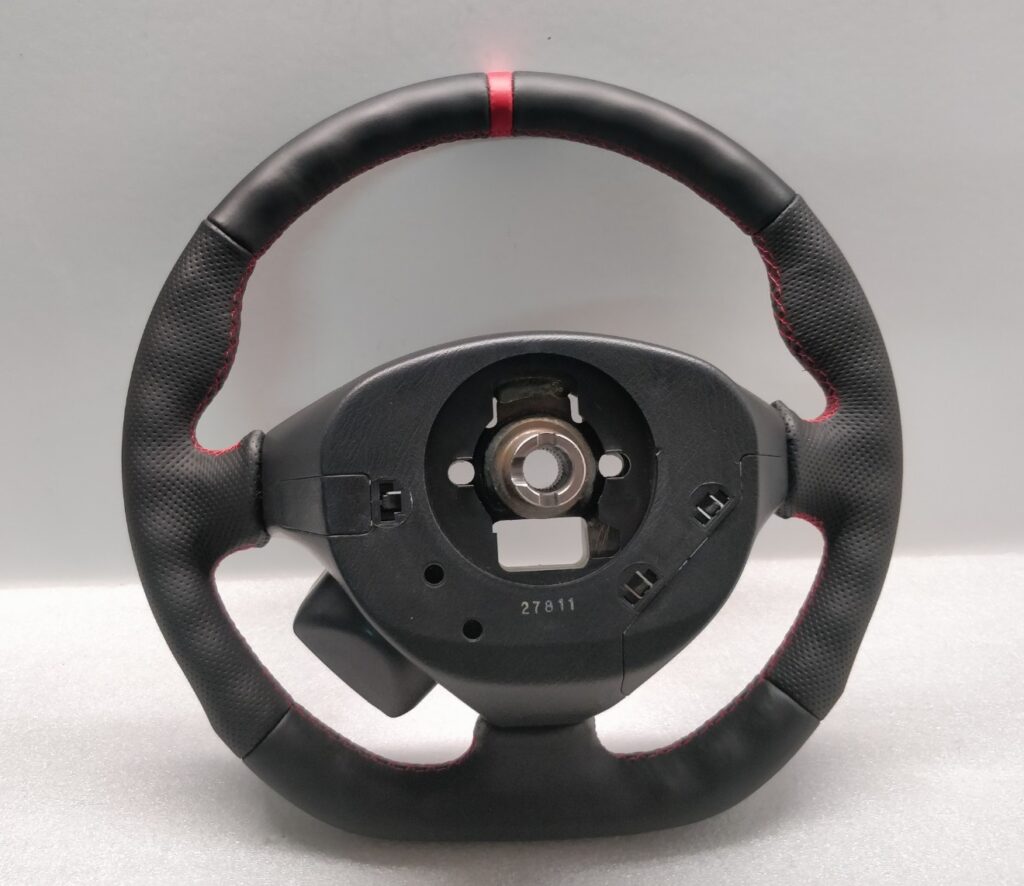 HONDA PRELUDE STEERING WHEEL FLAT BOTTOM CUSTOM RED STITCH SPORT 1997 ...