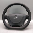 Vito W638 steering wheel Black leather + grey stitch flat custom AMG Black Grey