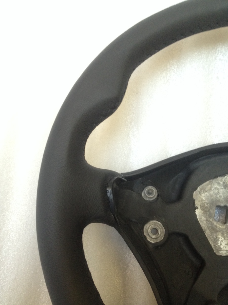 Mercedes Vito 639 steering wheel leather + thumb rests custom viano 2003-2010