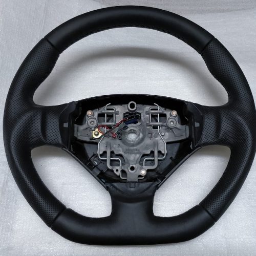 PEUGEOT PARTNER II STEERING WHEEL CUSTOM FLAT NEW LEATHER 2008-2017 ...