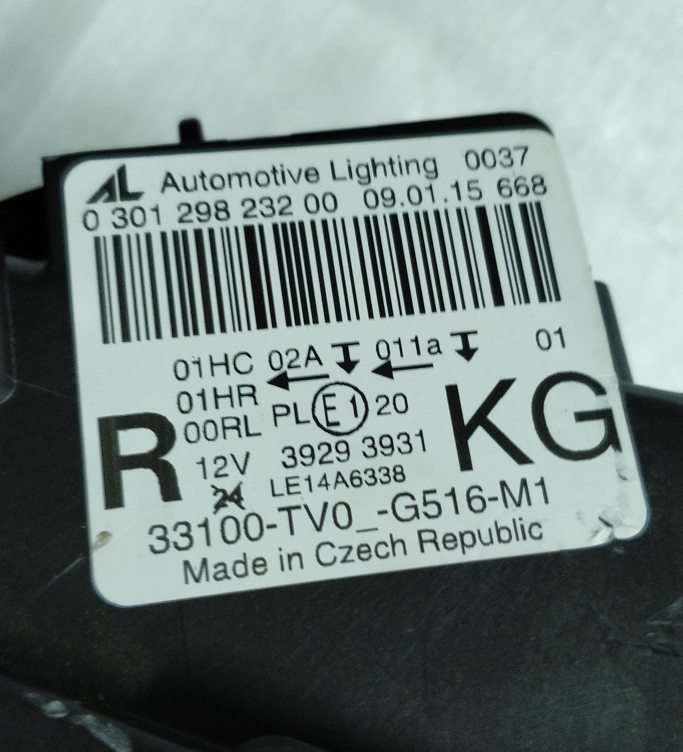 Honda headlight LED Type-R Civic 13-17 LHD 33100-TVO-G516