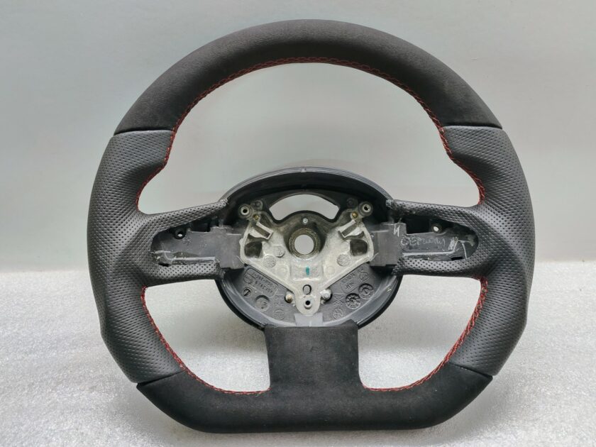Steering wheel Red Alcantara R50 R53 Mini Flat Custom 6762458