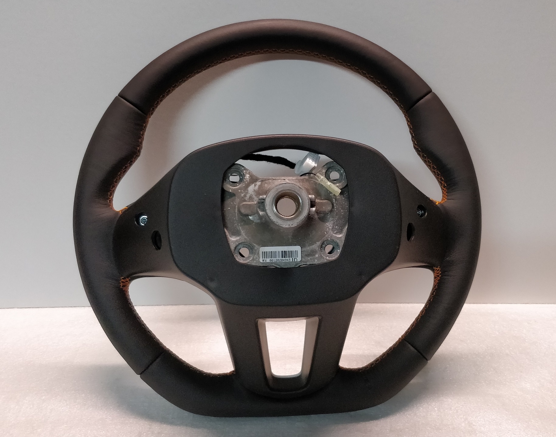 Kia Sportage steering wheel Flat Bottom Custom Orange Stitch 56110-3U750
