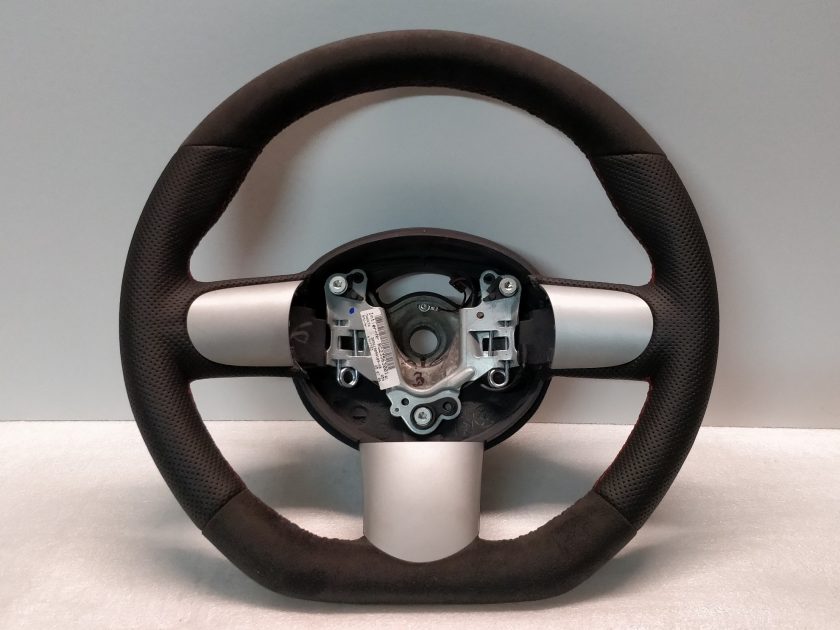 MINI steering wheel Flat Bottom 6762458 R52 R53 RED STITCH Custom