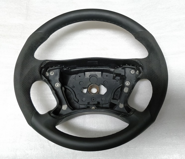 Mercedes steering wheel AMG Custom Alcantara Leather Black bottom W209 W211 3062148 SL R230