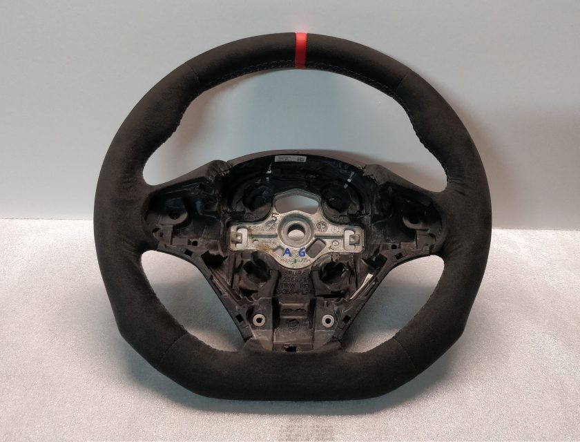 BMW steering wheel Alcantara M-sport red band F20 F21 F30 F32 F22 62560182D Custom Flat bottom