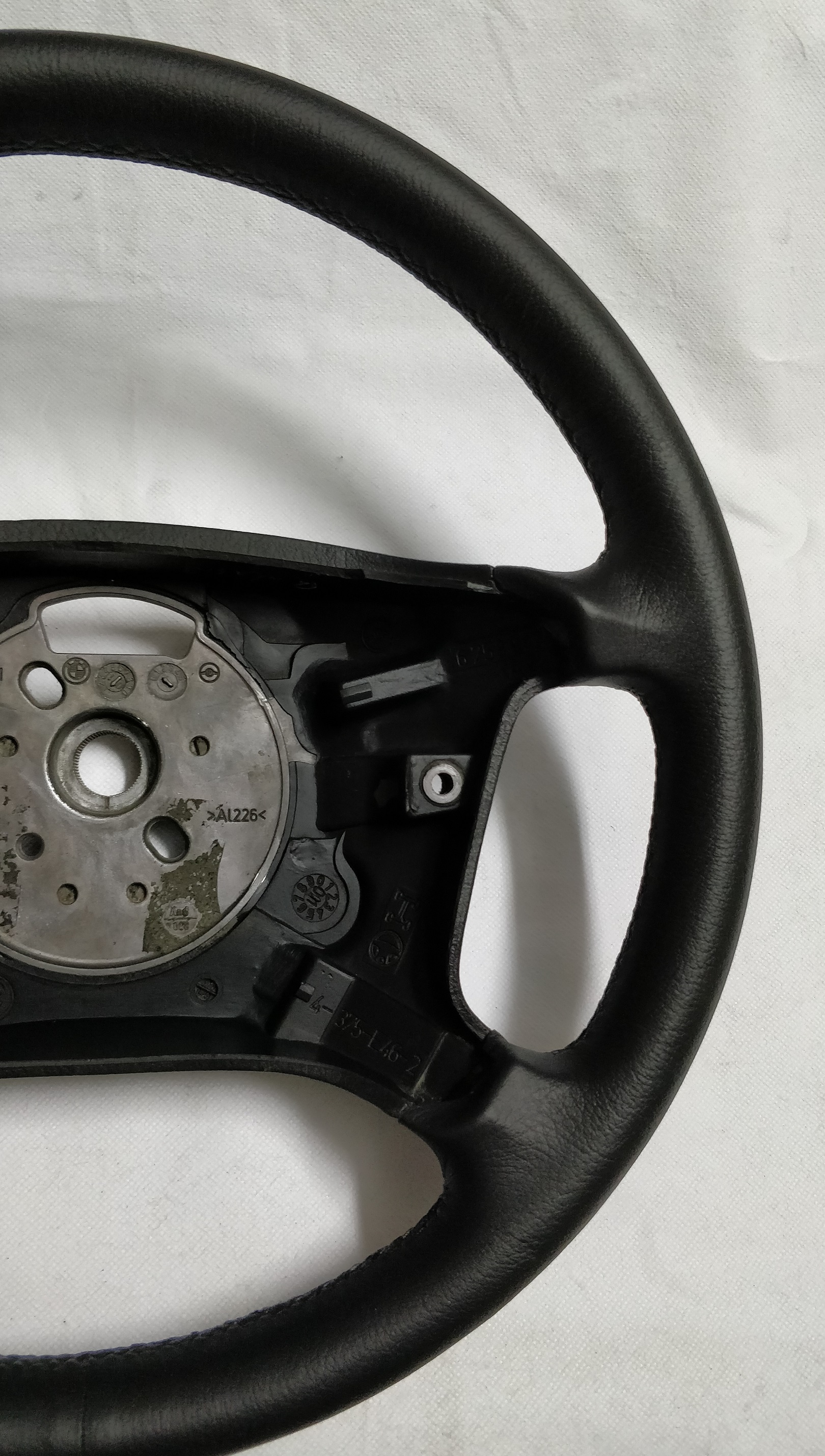 BMW steering wheel E46 375mm black leather 6753947 E39