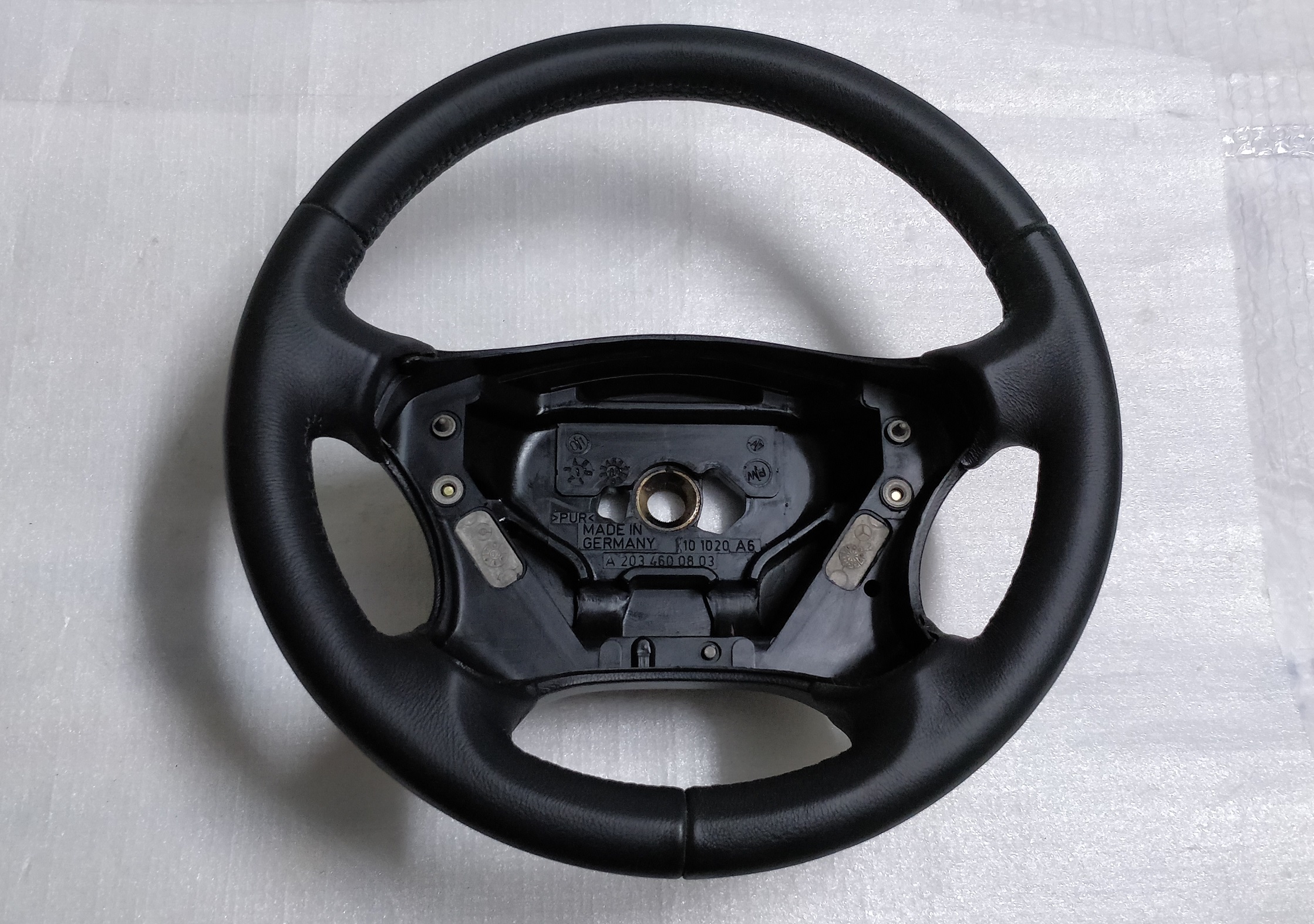 Mercedes W203 steering wheel S203 A2034600803 new leather C200 C320