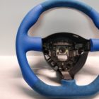 honda civic mk7 steering wheel blue alcantara + leather 2001-05 Flat