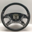 Mercedes steering wheel Black Gloss wood + leather W166 X166 GL GLE ML 1664601703 New