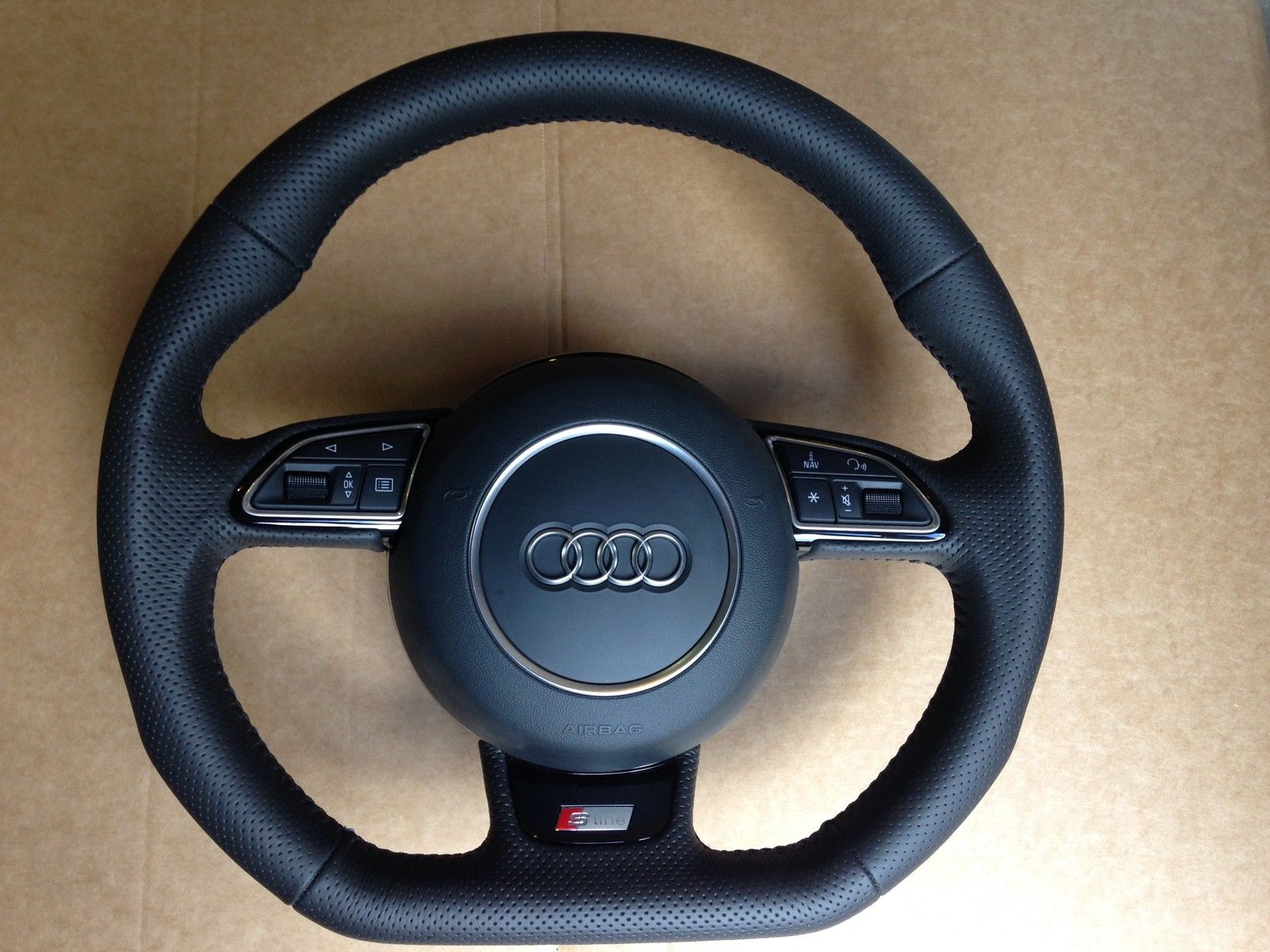 steering wheel insert trim Audi S-line 62475377B A5 A6 A7 A1