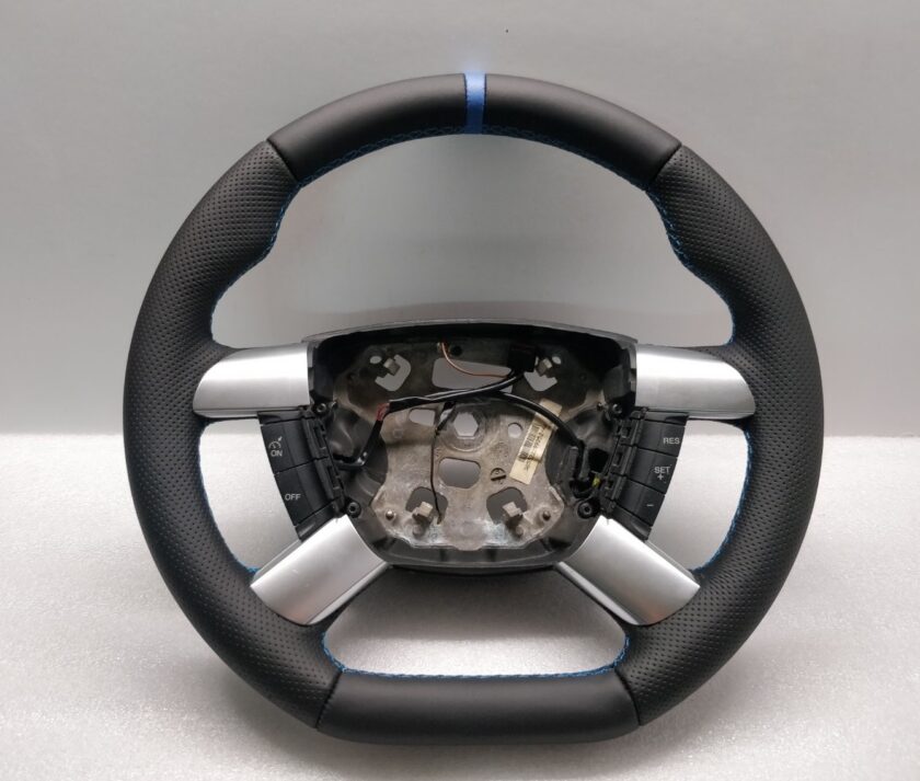 Ford Transit mk7 steering wheel flat leather cruise control blue marker