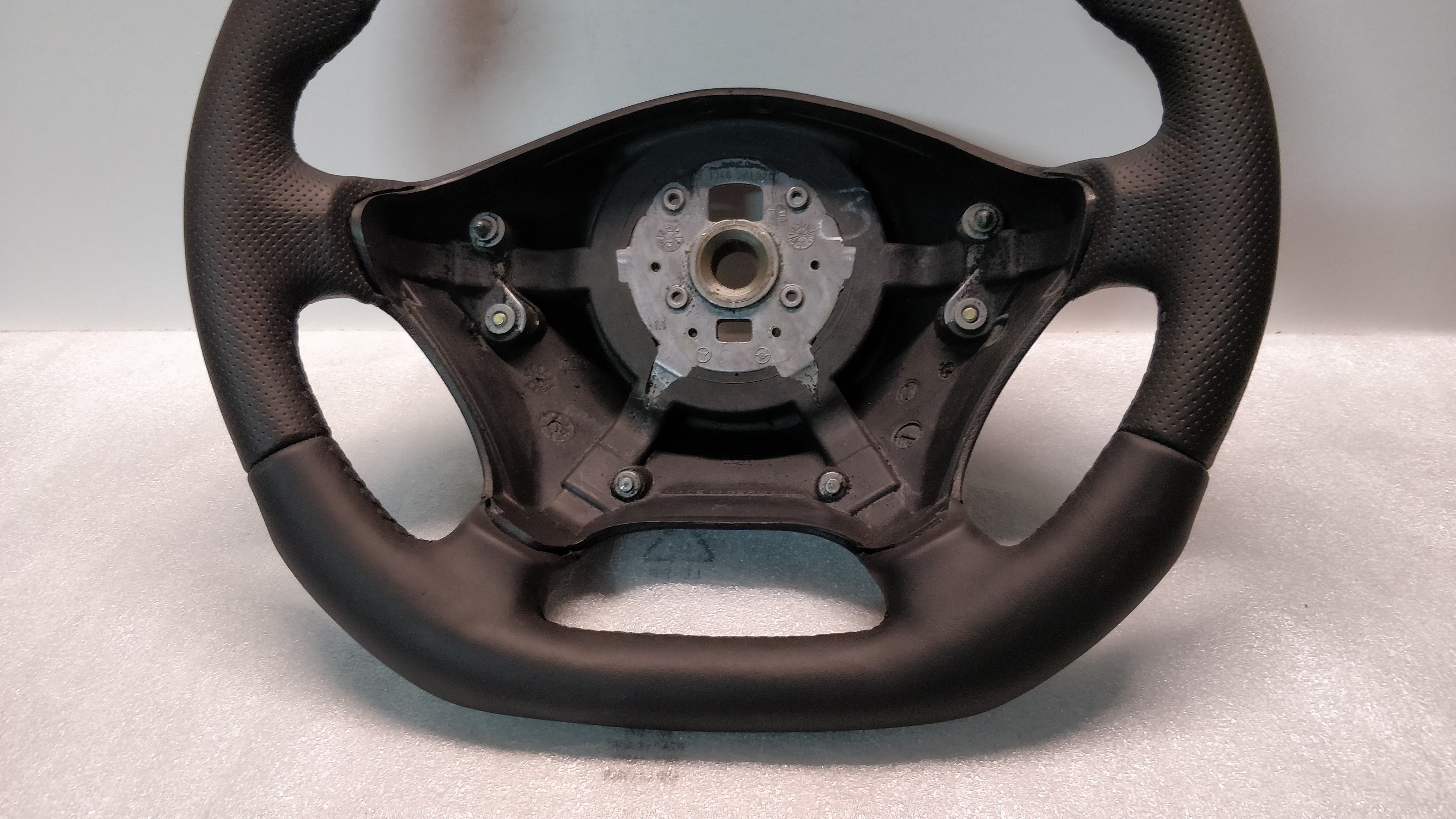 Vito W639 steering wheel leather custom flat bottom A6394640001 2003-2010 thumb rests