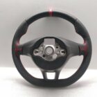 vw steering wheel leather RED stitch Golf 7 R Caddy Touran Passat B7 5G0419091 Custom Red Band Transporter 6219528