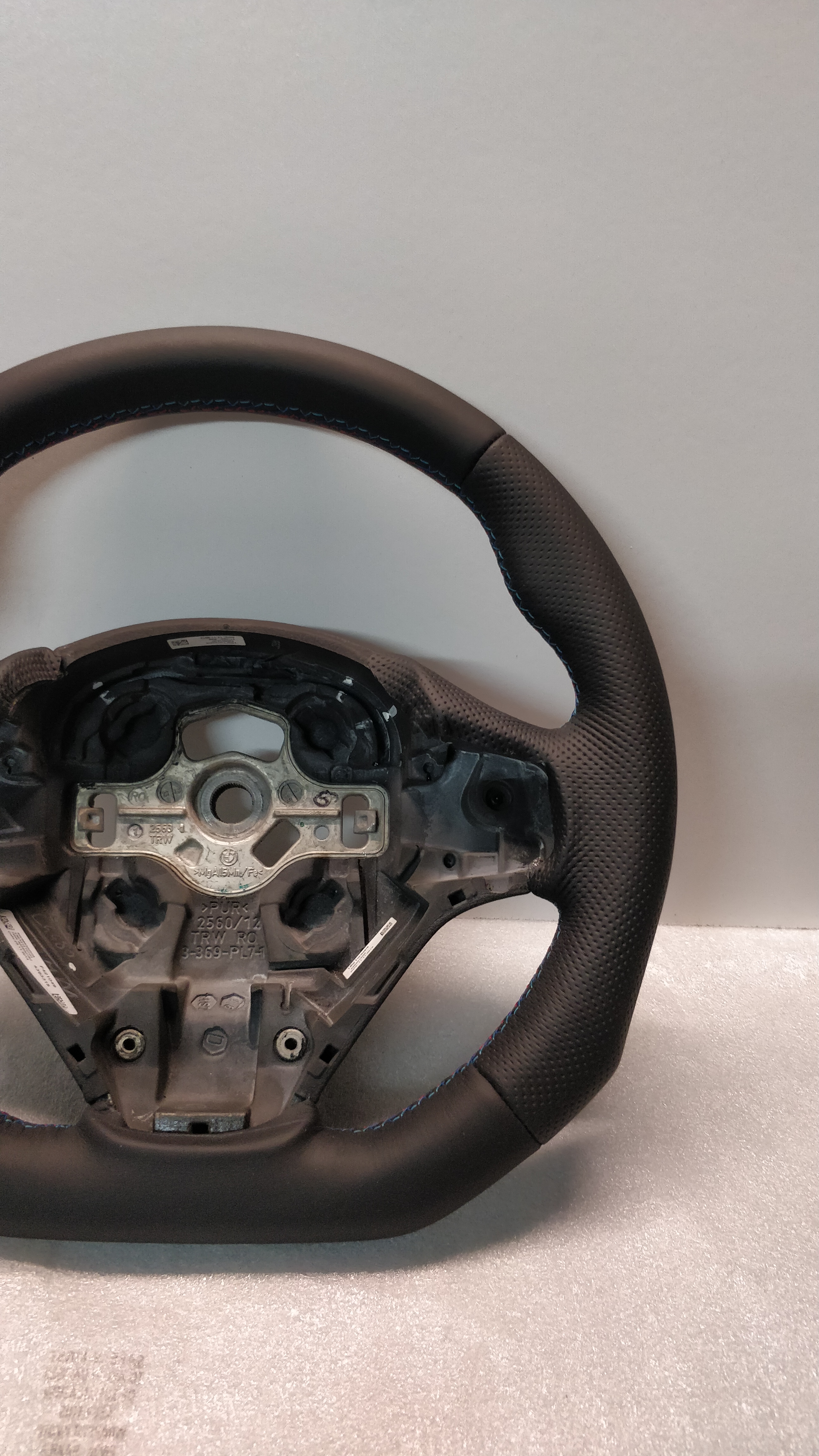 1-Series F20/F21 15-19 M-Sport Carbon Fiber Steering Wheel Black Leather for BMW 