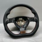 VW steering wheel golf 5 Jetta Eos caddy Flat leather Custom Flat Red Stitch 1Q0419091