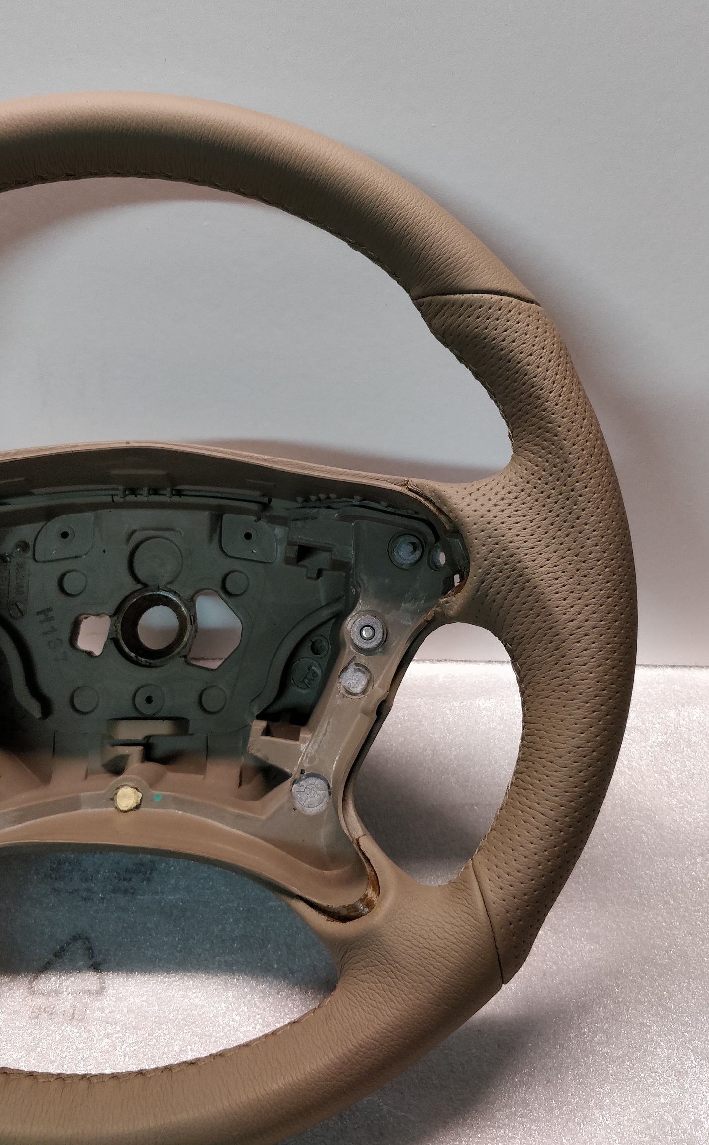 Mercedes steering wheel AMG leather GREY BEIGE W209 W211 3062148 SL R230