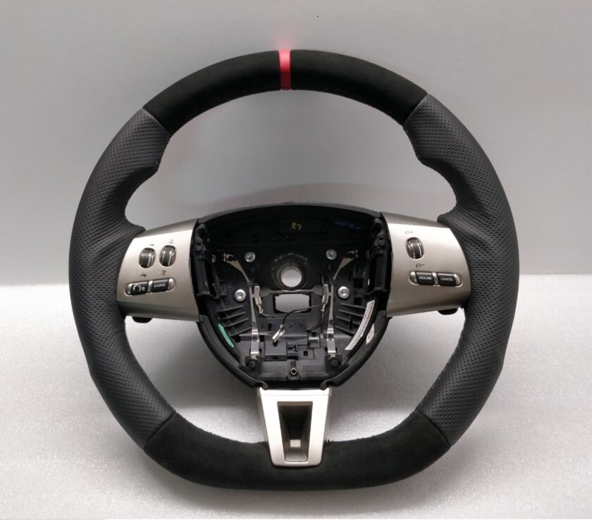 Jaguar XF steering wheel 2008-2011 8X23CCLEG Flat alcantara