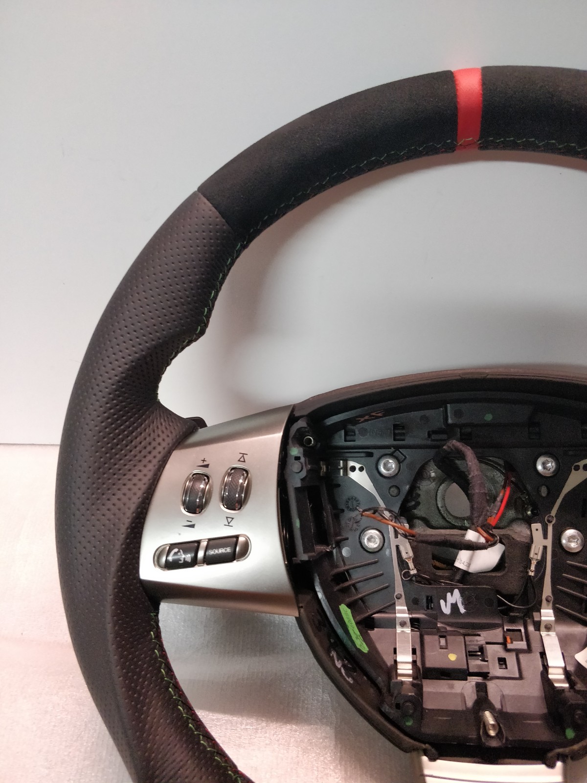 JAGUAR XF X250 STEERING WHEEL CUSTOM FLAT BOTTOM ALCANTARA 2008-2011 ...