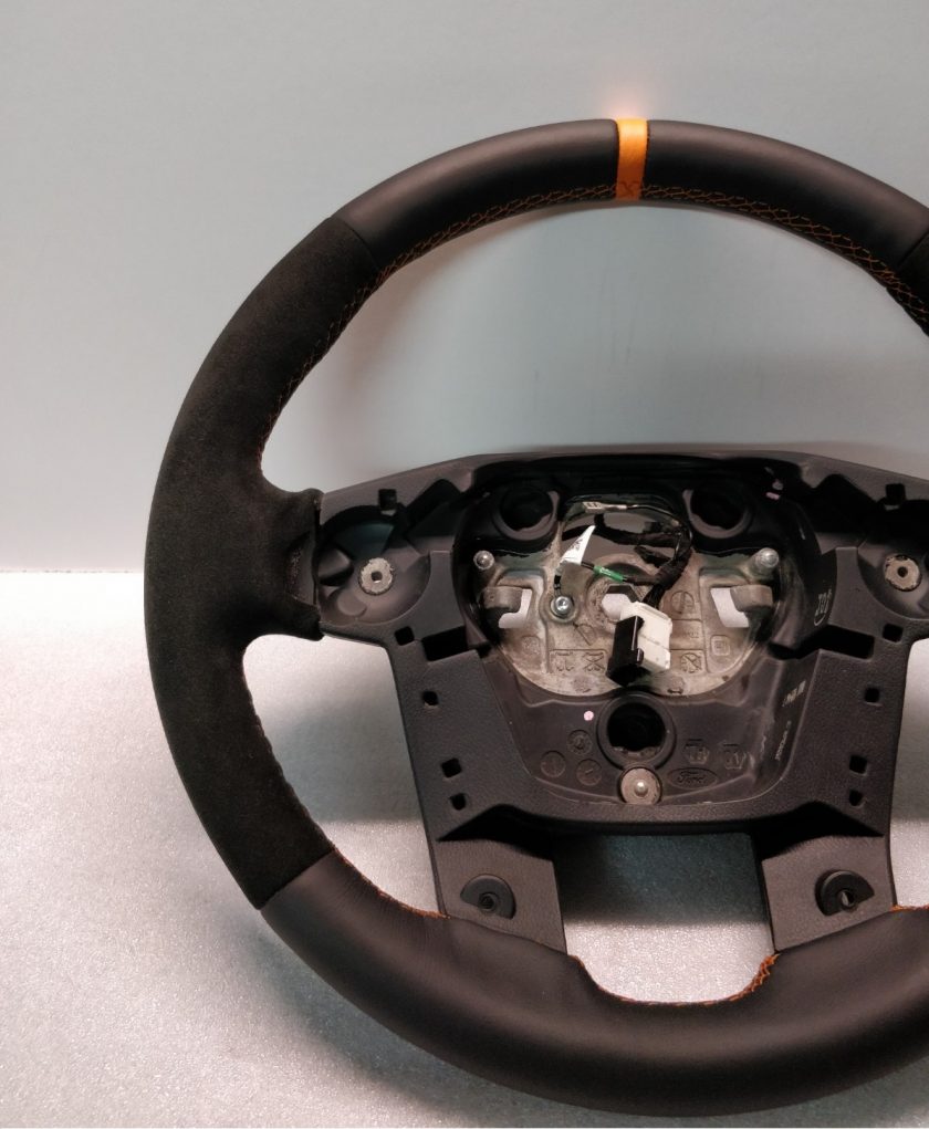 FORD RANGER Steering wheel Alcantara custom orange band AB39-3600-EAW