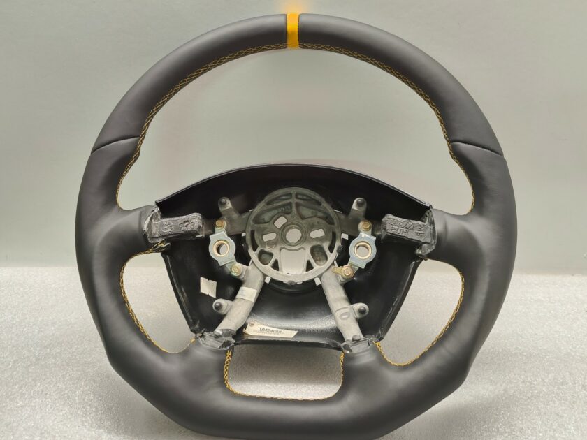 10419489 Corvette C5 steering wheel Custom Flat Yellow Stitch