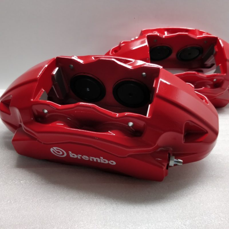 BRAKE CALIPERS SET For HYUNDAI GENESIS FRONT + REAR BREMBO RED KIA ...