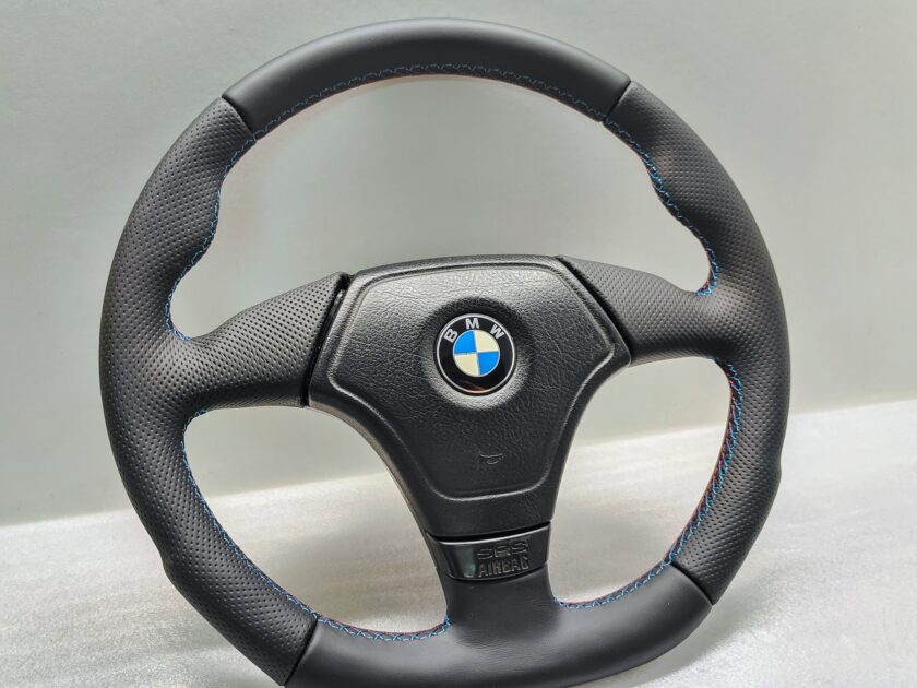 BMW e36 Z3 E34 leather steering wheel custom flat bottom 1092050 sport