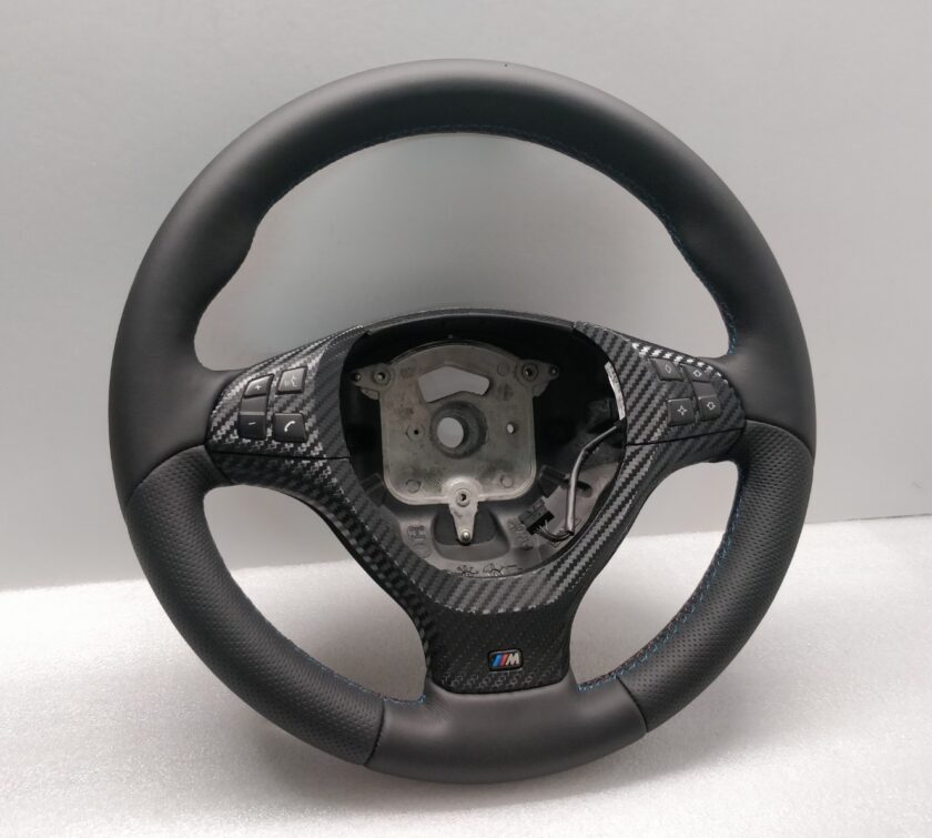 BMW E70 E71 X5 X6 M-SPORT STEERING WHEEL Thick New Leather Nappa 3062675 +Carbon