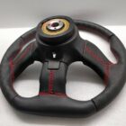 Mitsubishi Eclipse steering wheel New leather Flat Custom RED stitch 90-95