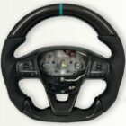 Transit Custom Carbon Steering wheel Sport, Flat Turquoise