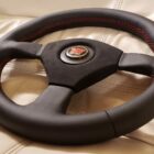 Walter Wolf Racing steering wheel New leather alcantara
