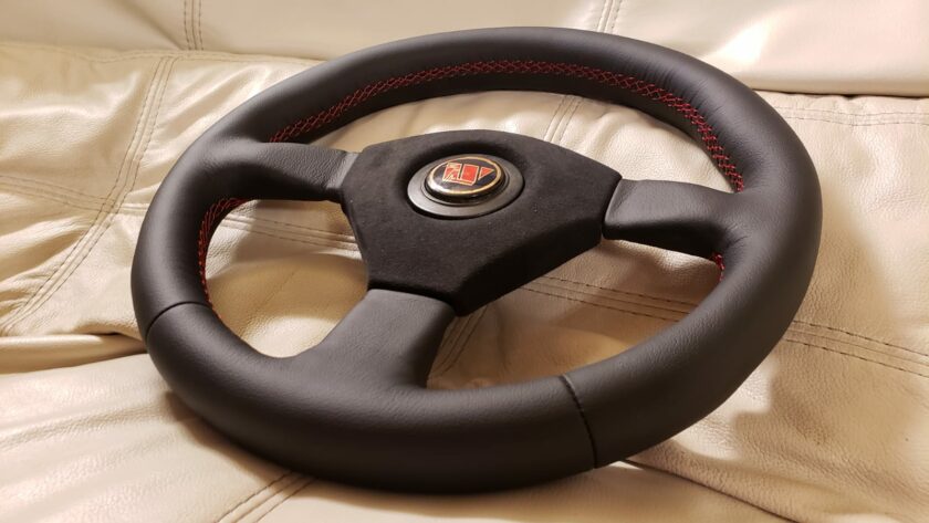 Walter Wolf Racing steering wheel New leather alcantara
