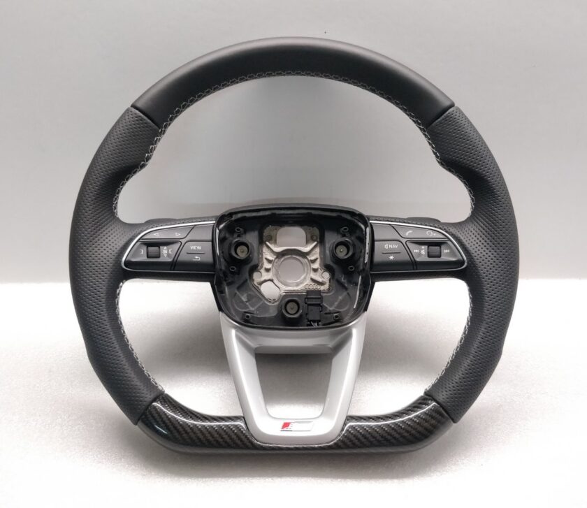 Audi Q8 steering wheel Flat CARBON A4 B9 Q7 Q8 Q5 2020 custom 63713150c