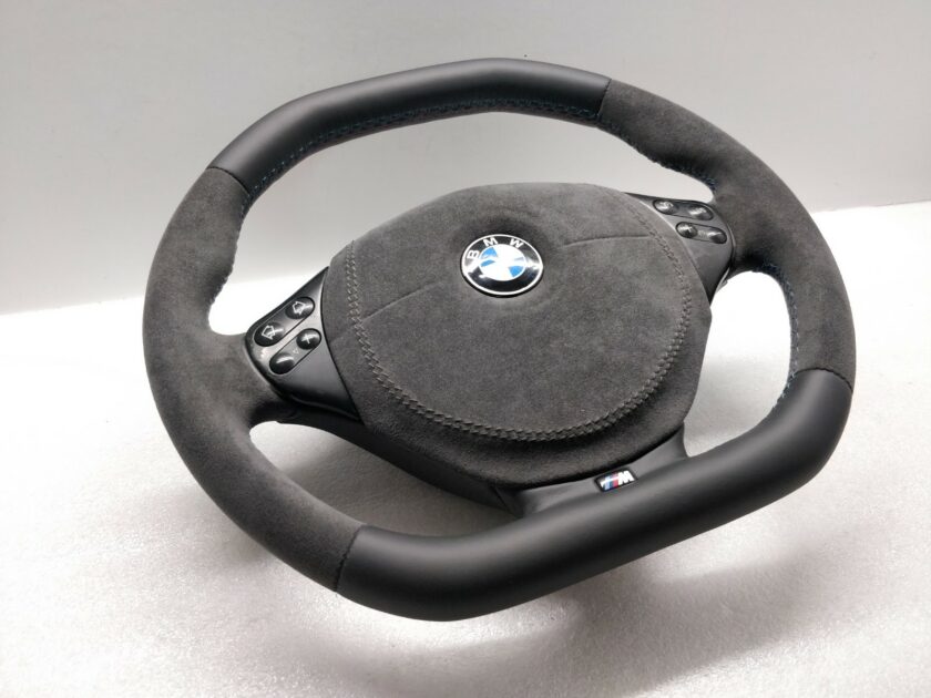 BMW E39 E38 Steering wheel M-sport Custom Flat Top Bottom Alcantara 99+ Facelift