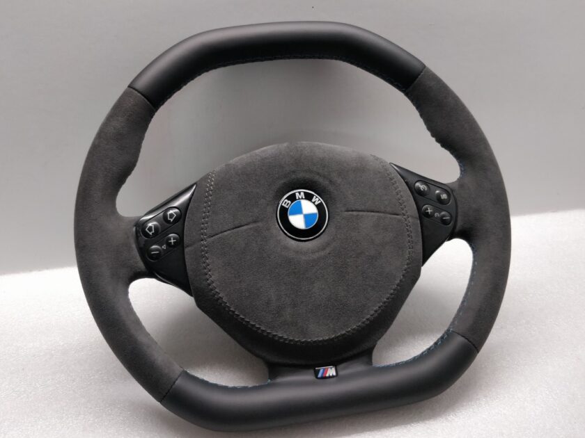 BMW E39 E38 Steering wheel M-sport Custom Flat Top Bottom Alcantara 99+ Facelift