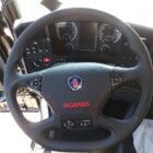 Scania R steering wheel Custom New Leather Flat