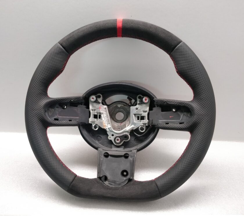 Steering wheel Red Alcantara R50 R53 Mini Flat Custom 6762458