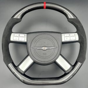 Carbon 300c Steering Wheel ; Dodge Charger Flat Custom