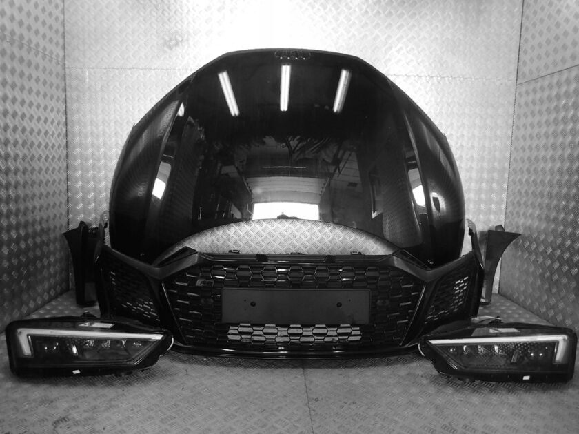 Audi R8 Front end R8 2019 2 Parts Bumper Headlights hood wings