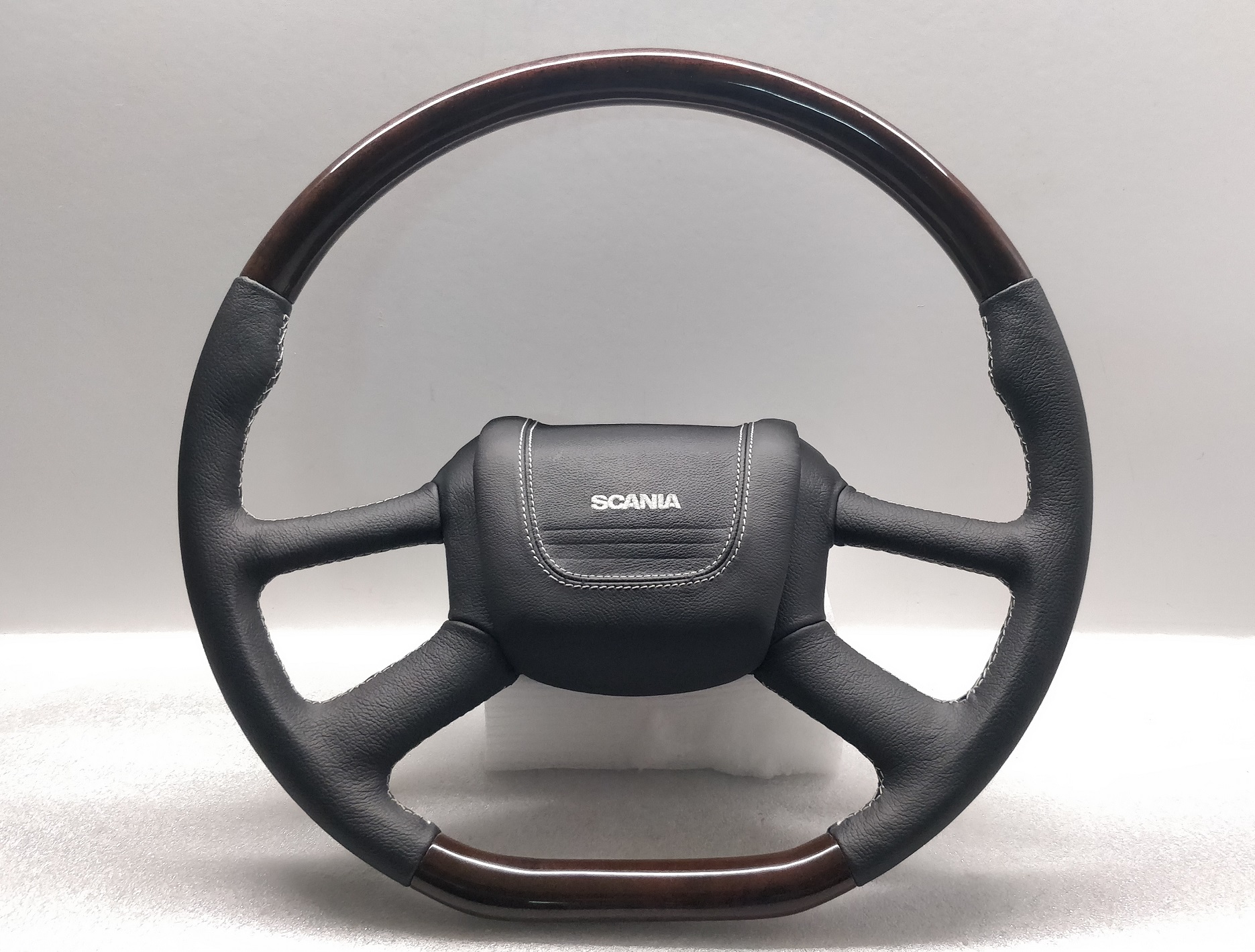 SCANIA 4 Steering Wheel Wood Custom Flat 2000 1435914