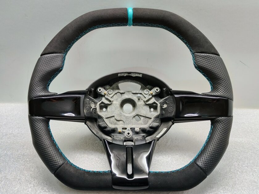 BMW Z4 Steering Wheel 6758158 Custom Flat Top E85 E86 turquoise